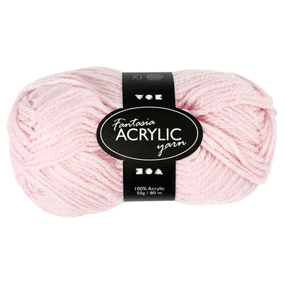 Acrylgarn, hellrot, 50gr, 80 m