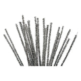 Chenille Silber 30cm, 50Stück. - afbeelding 2