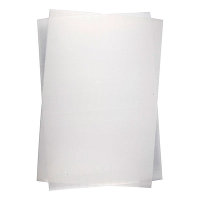 Bögen Schrumpffolie Matt Weiß 20x30, 10Stk.