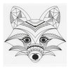 Bögen Schrumpffolie mit Motiven von Wildtieren, 4 Stk.