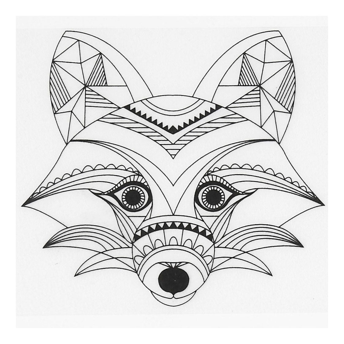 Bögen Schrumpffolie mit Motiven von Wildtieren, 4 Stk.