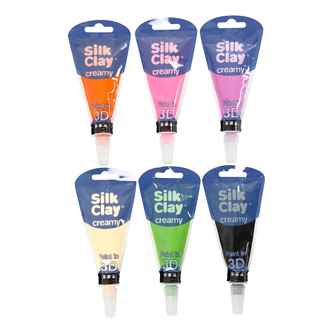 Seidenton cremige zusätzliche Farben, 6x35ml