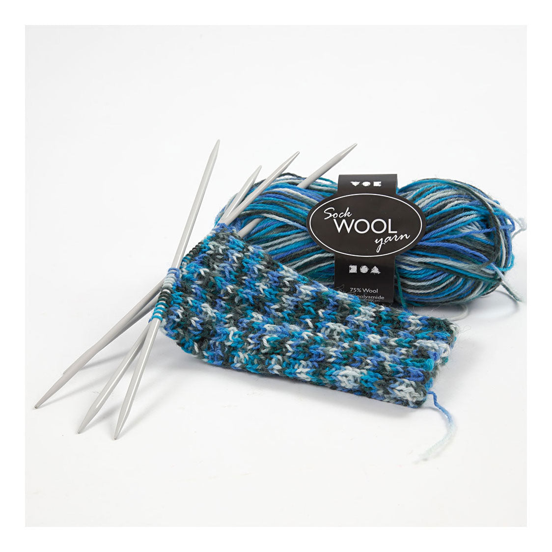 Creativ Company Sockengarn Blaw Türkis, 200m
