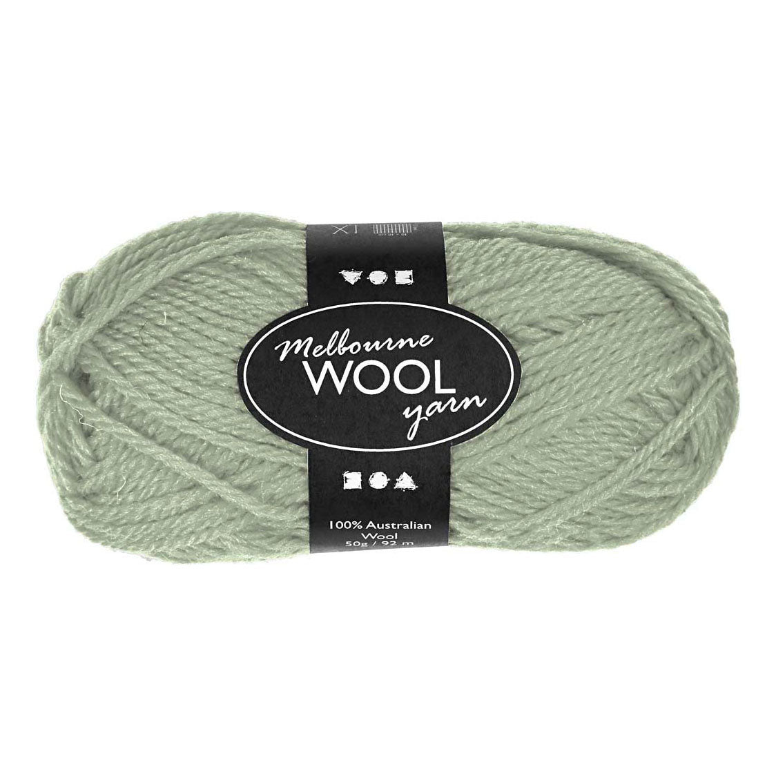 Creativ Company Melbourne Yarn hellgrün, 92m