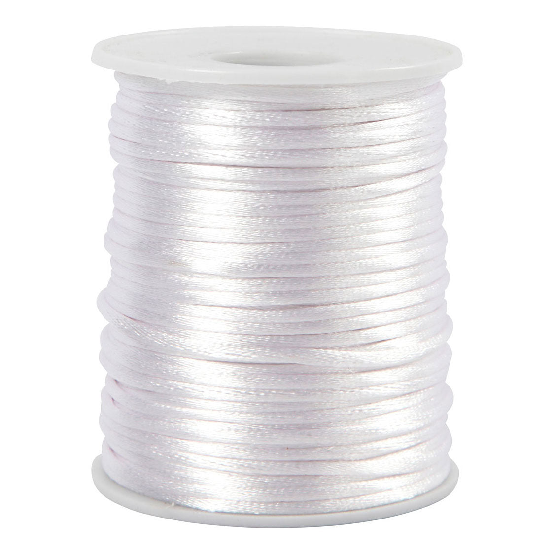 Kreativfirma Satin Cord White, 50 m