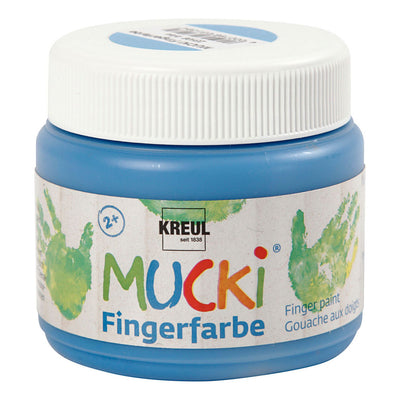 Kreativfirma Mucki Finger Paint Blue, 150 ml