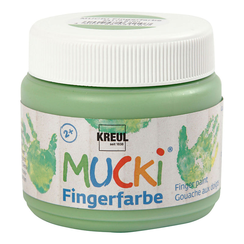 Kreativfirma Mucki Finger Paint Green, 150 ml