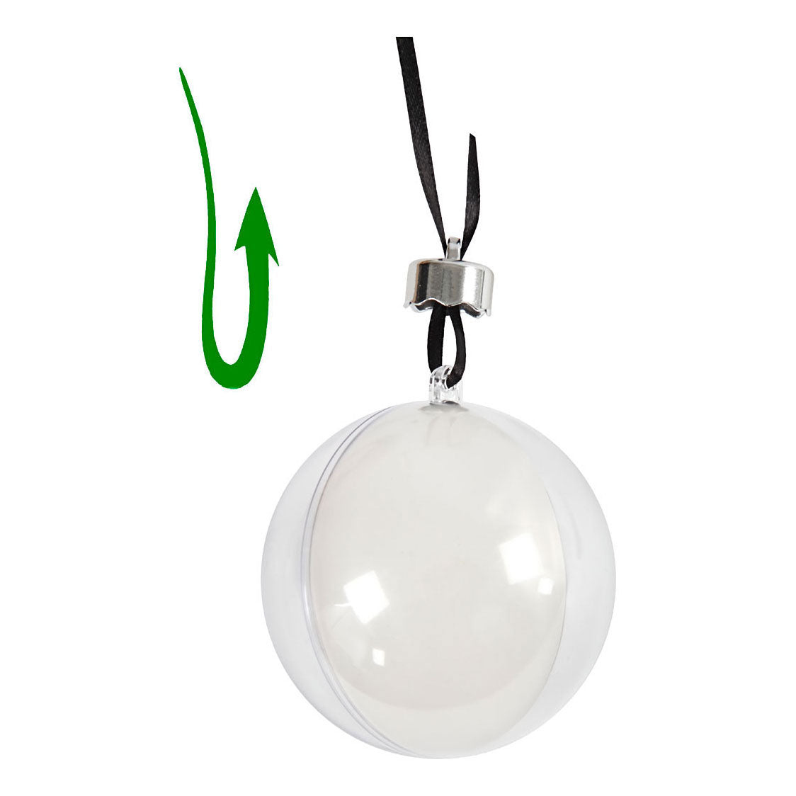 Creativ Company Deco Bälle transparent 6 cm, 8st.