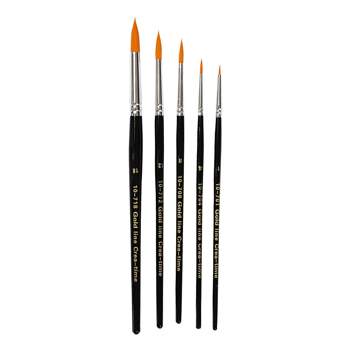 Creativ Company Gold Line Pinsel runden, 5st.