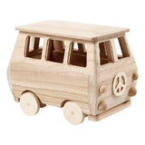 Creativ Company Wooden Mini Bus, 17x10x13 cm - afbeelding 1
