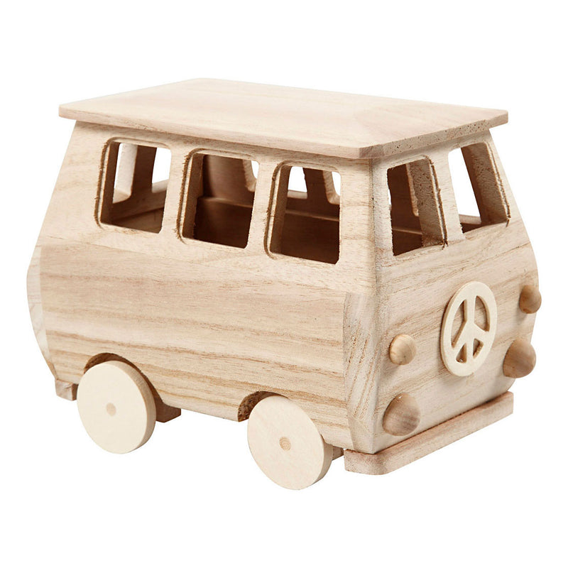 Creativ Company Wooden Mini Bus, 17x10x13 cm