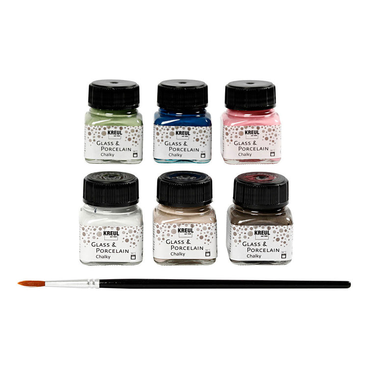 Creativ Company Glasen Porzellan Farbe Limettenfarbe, 6st.