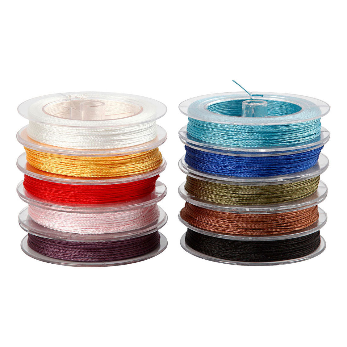 Creativ Company Polyesterschnurfarbe, 10x50 ml