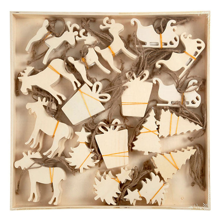 Creativ Company Holzverzierungen Weihnachten, 90.