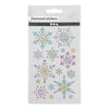 Kreativfirma Diamant Sticker Eiskristalle, 1 Blatt