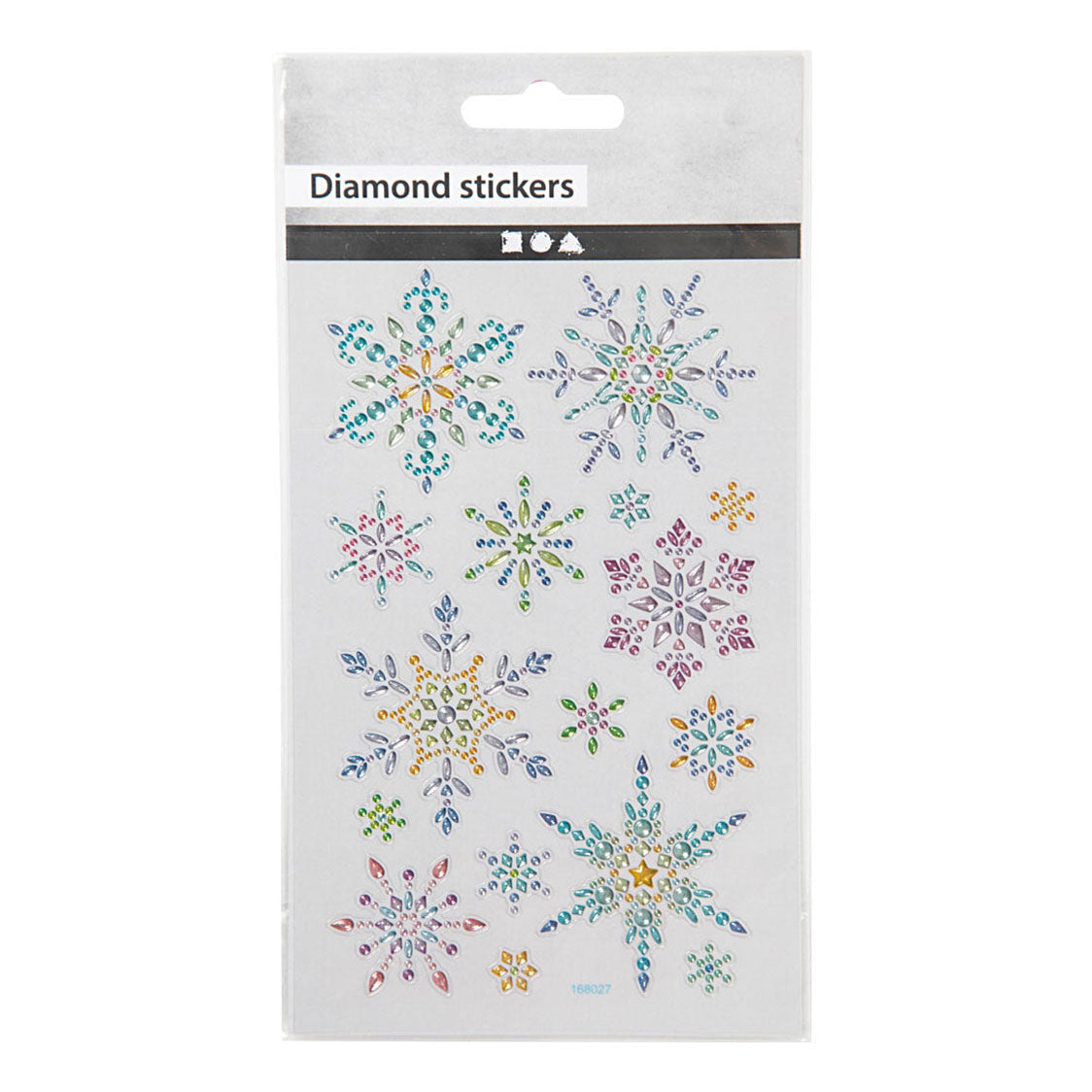 Kreativfirma Diamant Sticker Eiskristalle, 1 Blatt
