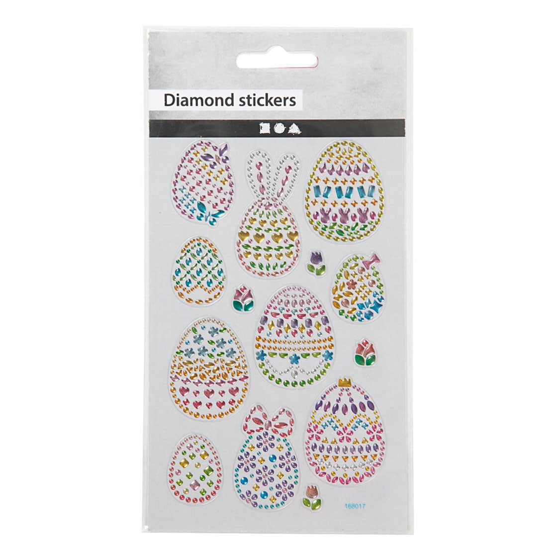 Kreativfirma Diamant Sticker Ostereier, 1 Blatt