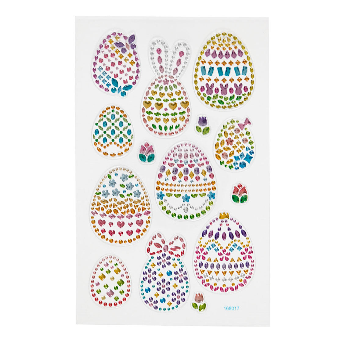 Kreativfirma Diamant Sticker Ostereier, 1 Blatt