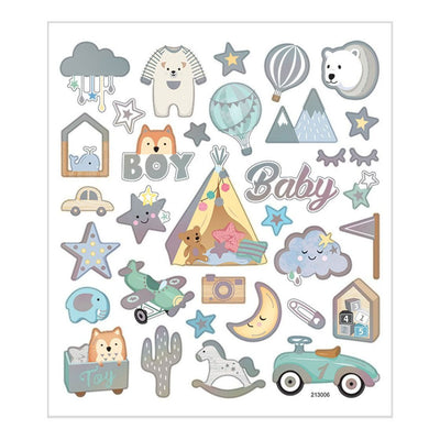 Creativ Company Aufkleber Baby Boy, 1 Blatt