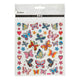 Creativ Company Aufkleber Blumen und Schmetterlinge, 1 Blatt
