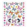 Creativ Company Aufkleber Blumen und Schmetterlinge, 1 Blatt