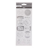 Creativ Company Sticker Silber danke, 1 Vel - afbeelding 1