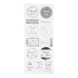 Creativ Company Sticker Silber danke, 1 Vel - afbeelding 2