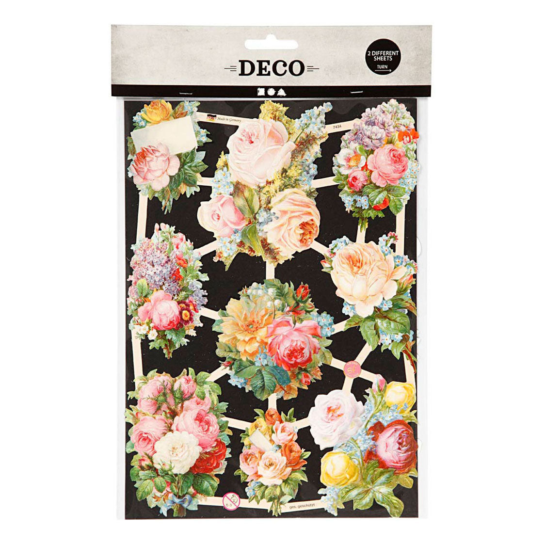 Creativ Company Vintage Pictures Roses, 2 Blätter