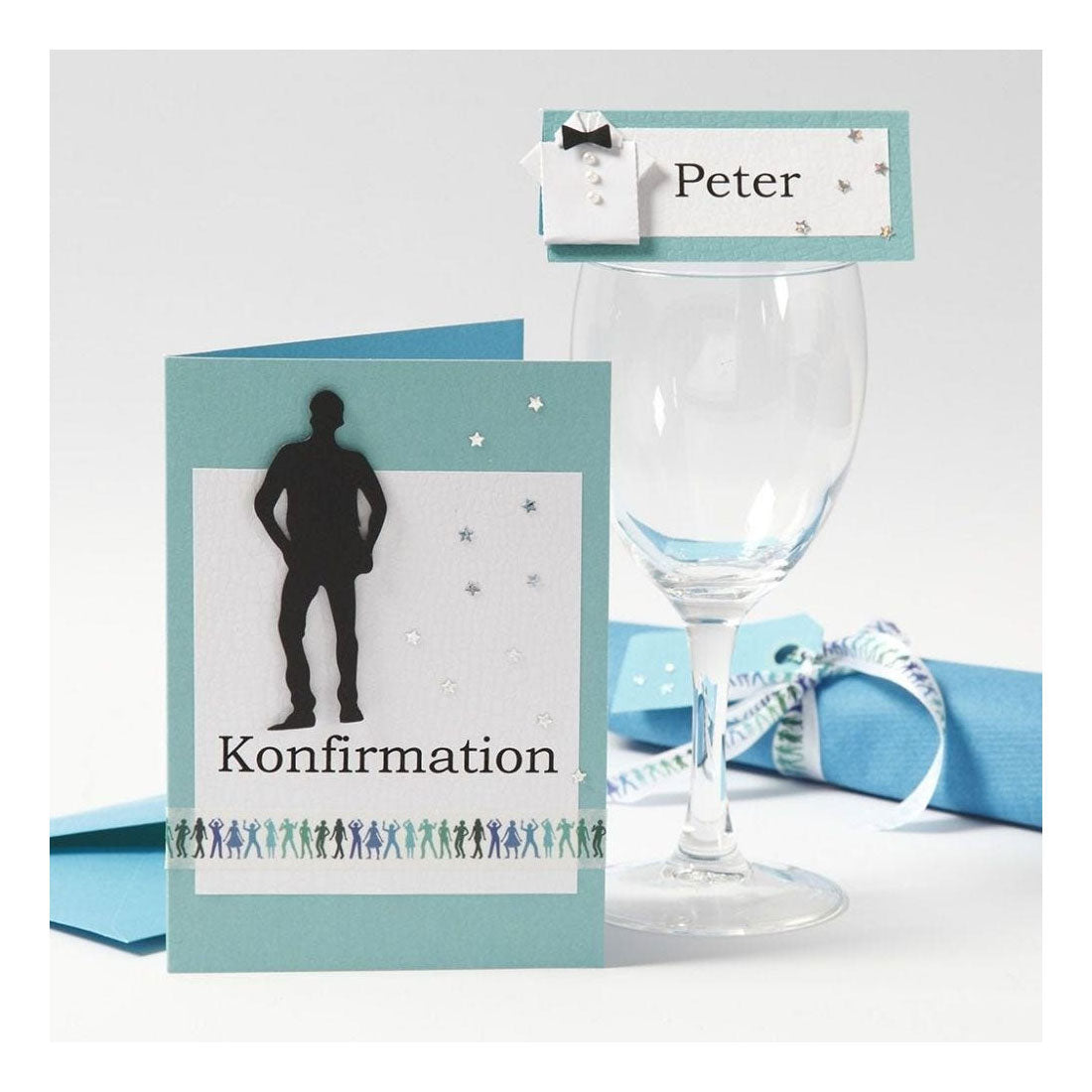 Creativ Firmenname Karten weiß, 20st.