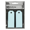 Creativ Company Manilla Labels Hell Blue, 20st.