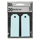 Creativ Company Manilla Labels Hell Blue, 20st.