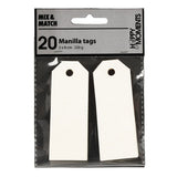 Creativ Company Manilla Labels Off-White, 20st. - afbeelding 1
