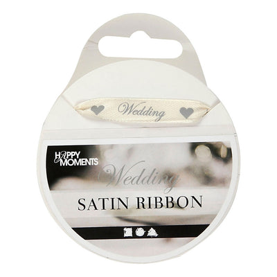 Creativ Company Satin Ribbon Off-White, 10m