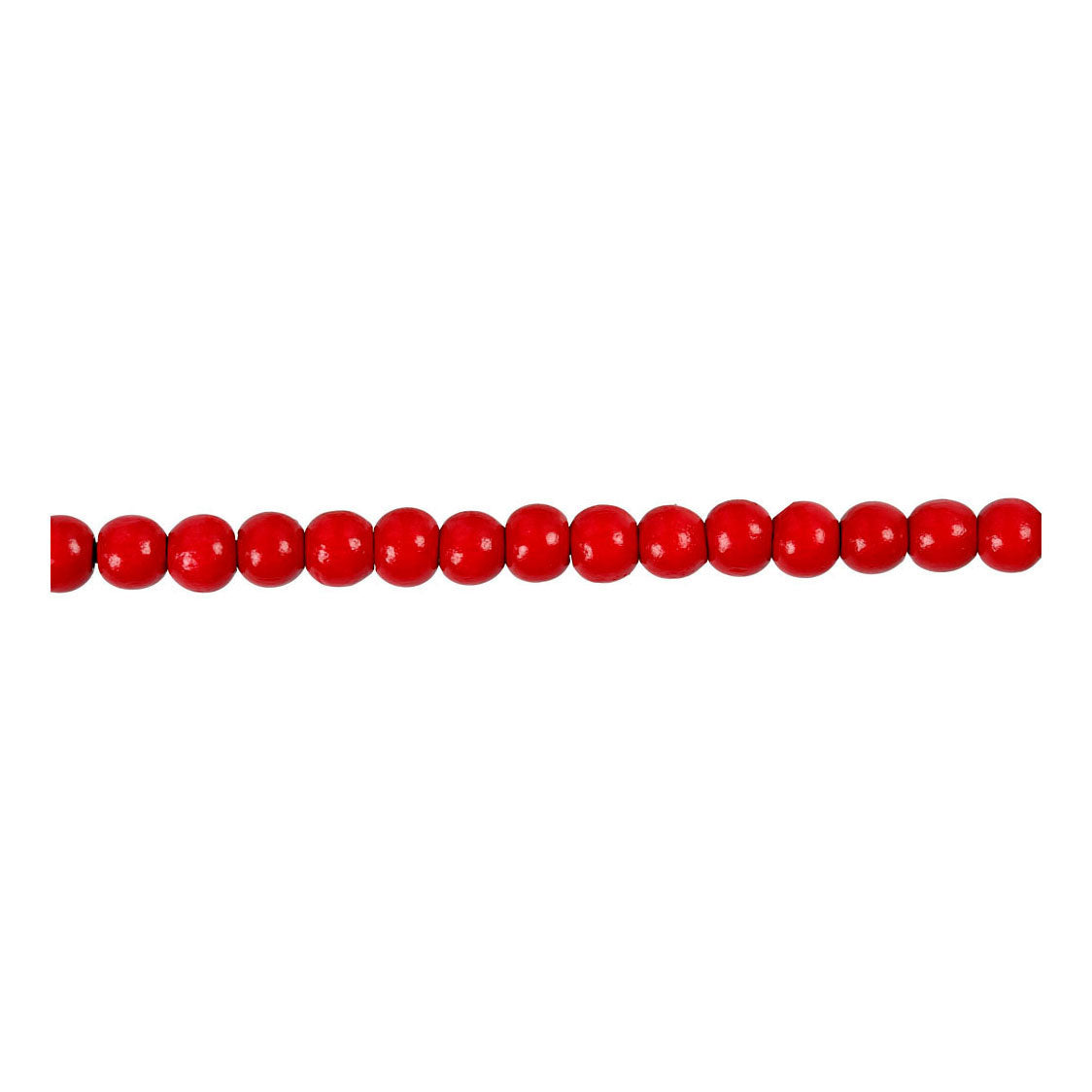 Kreativfirma Holzperlen rot, 150.