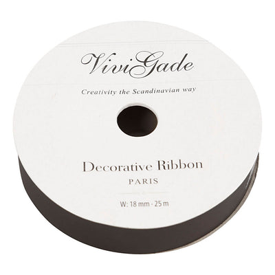 Creativ Company Giftin Mat Black, 25m