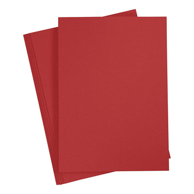 Creativ Company Cardboard Red A4 220g, 10st.