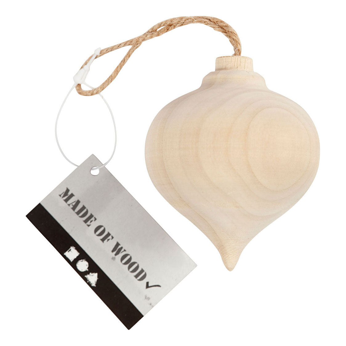 Creativ Company Anhänger speicherte hölzerne Weihnachtskugel