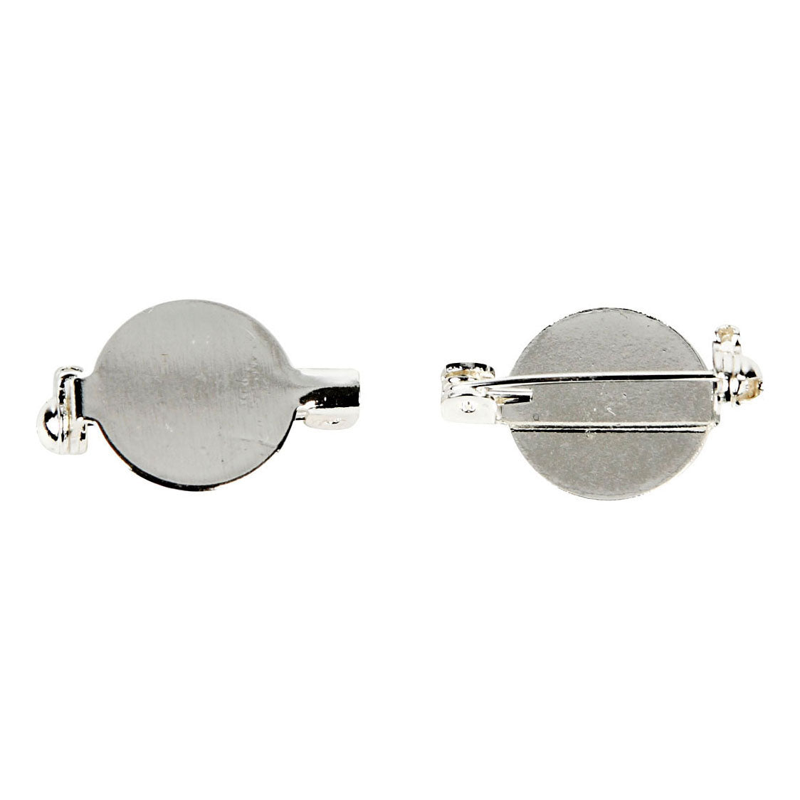 Creativ Company Brochepeld versilbert 20mm, 10st.