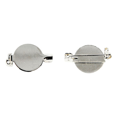 Creativ Company Brochepeld versilbert 20mm, 10st.