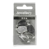 Creativ Company Broochpeld versilbert, 5st. - afbeelding 1