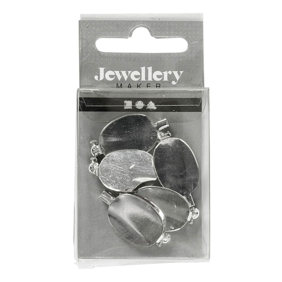 Creativ Company Broochpeld versilbert, 5st.