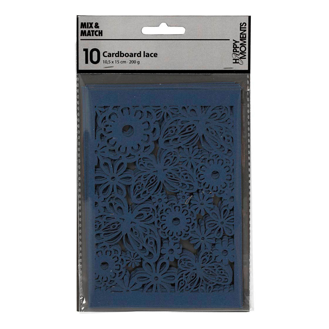 Kreativfirma Muster Carton Blue, 10st.