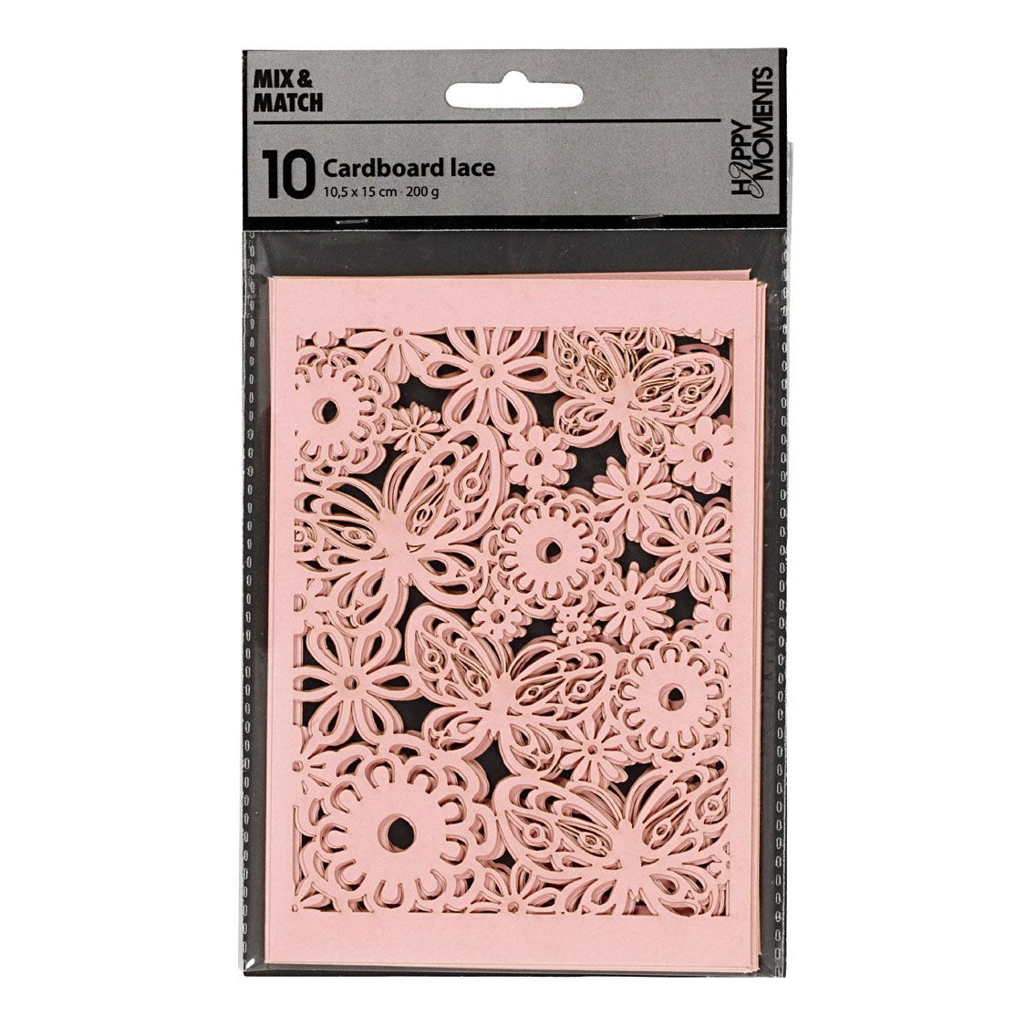 Kreativfirma Muster Carton Light Rood, 10st.