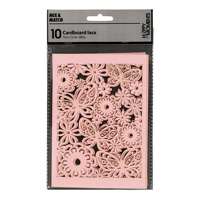 Kreativfirma Muster Carton Light Rood, 10st.