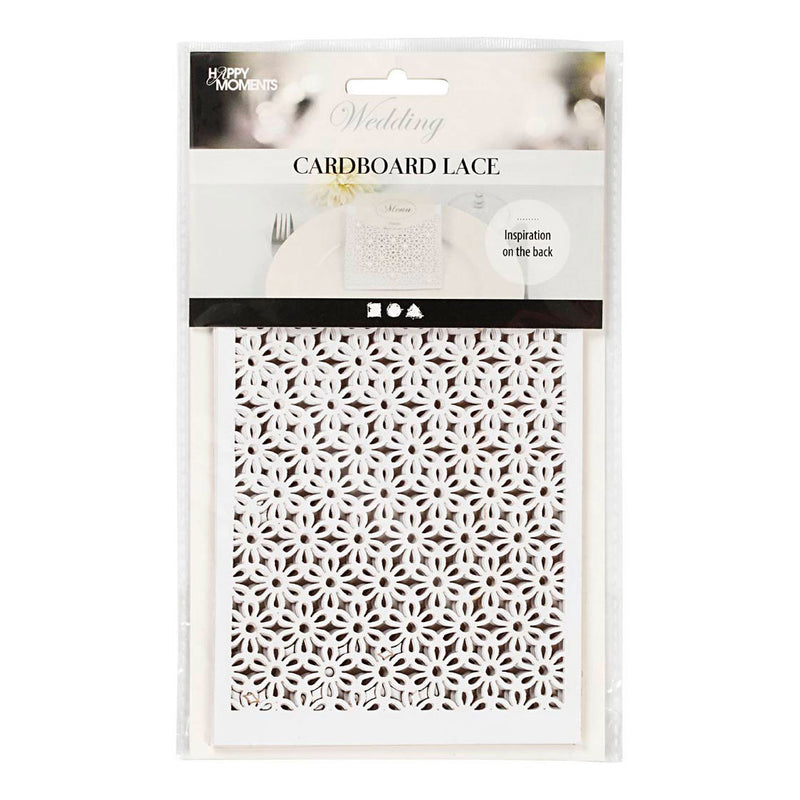 Kreativfirma Muster Carton Blume White, 10st.
