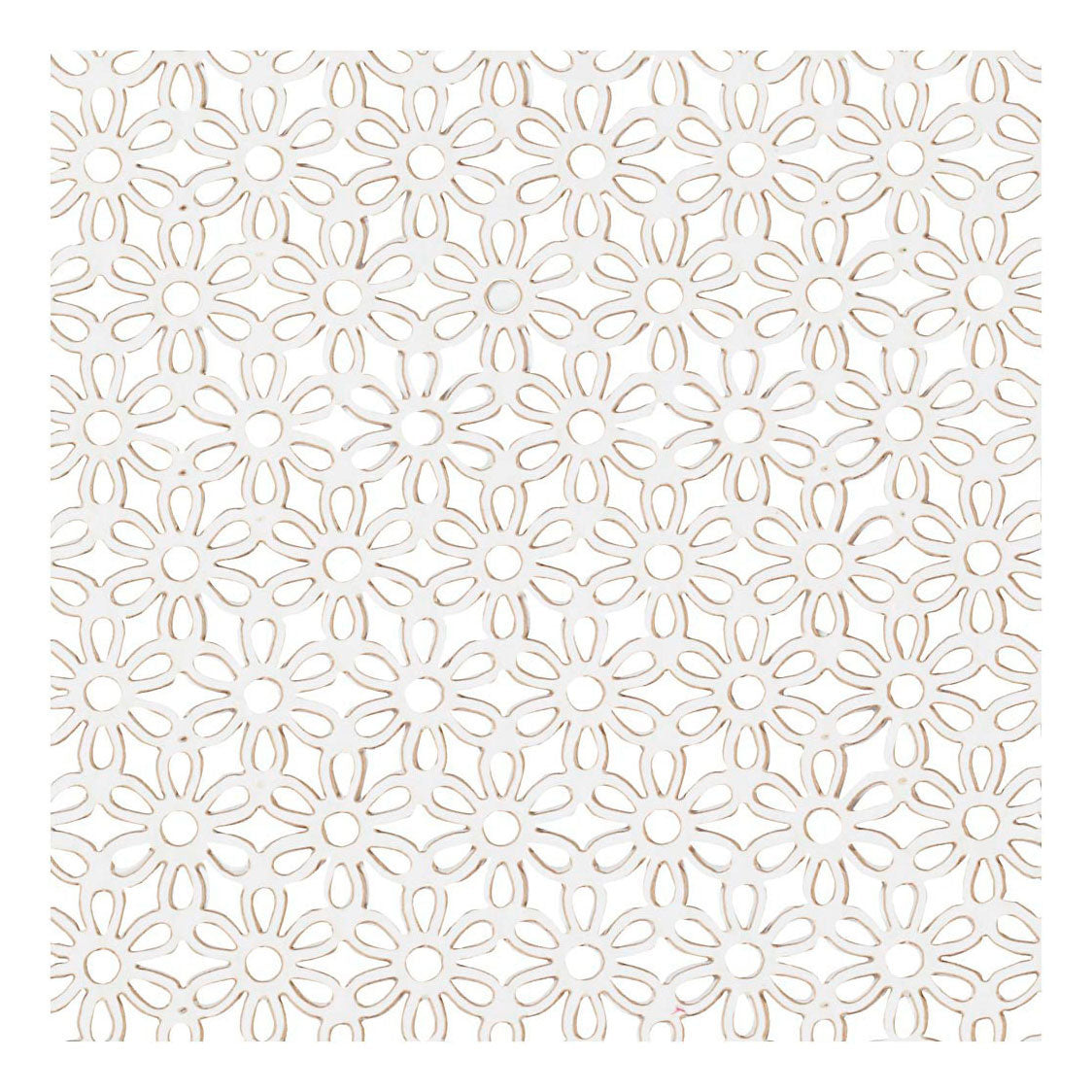 Kreativfirma Muster Carton Blume White, 10st.