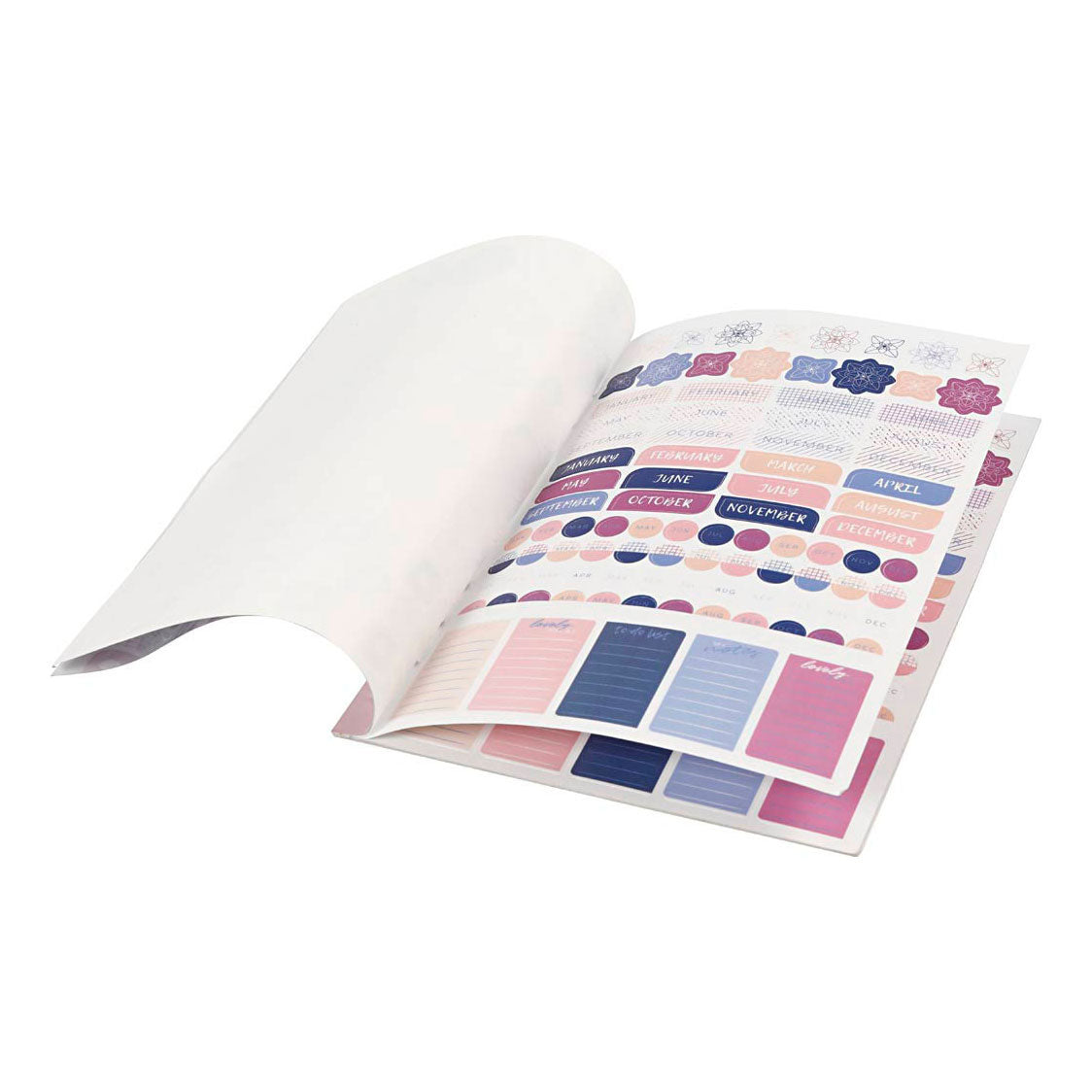 Creativ Company Stickerboek Bloemen A5 für Planer, 578st.