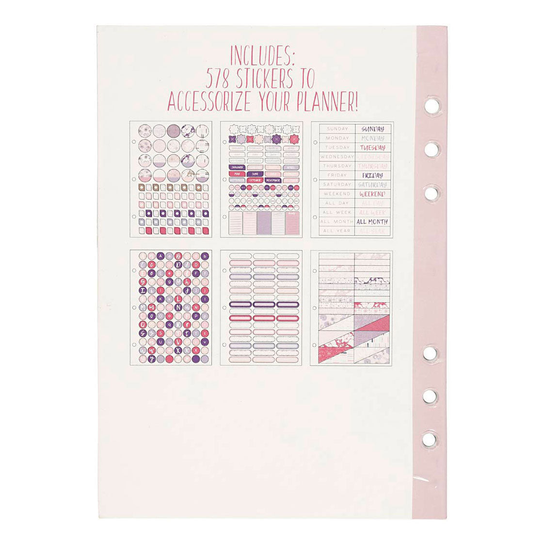 Creativ Company Stickerboek Bloemen A5 für Planer, 578st.