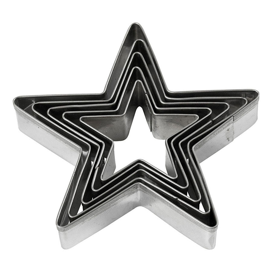 Creativ Company Ausstechformen Stern, 5tlg.