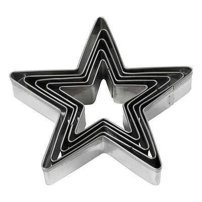 Creativ Company Ausstechformen Stern, 5tlg.